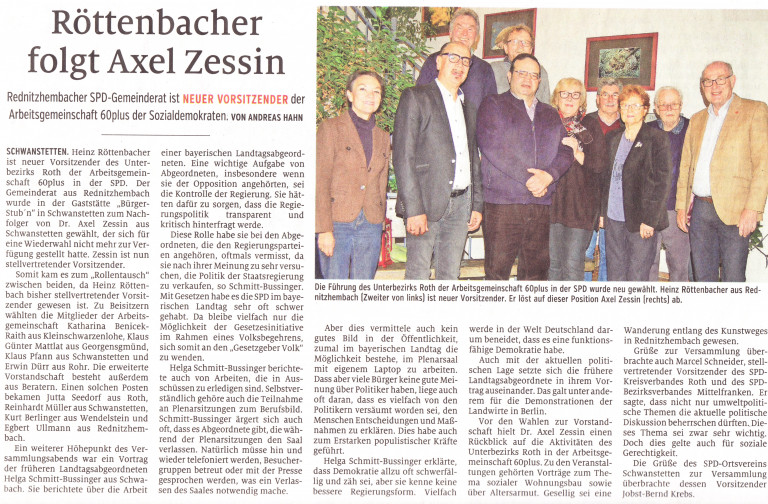 Artikel Schwabacher Tagblatt, Ausgabe 06.12.2019