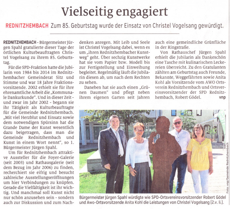 Artikel im Schwabacher Tagblatt 12.09.